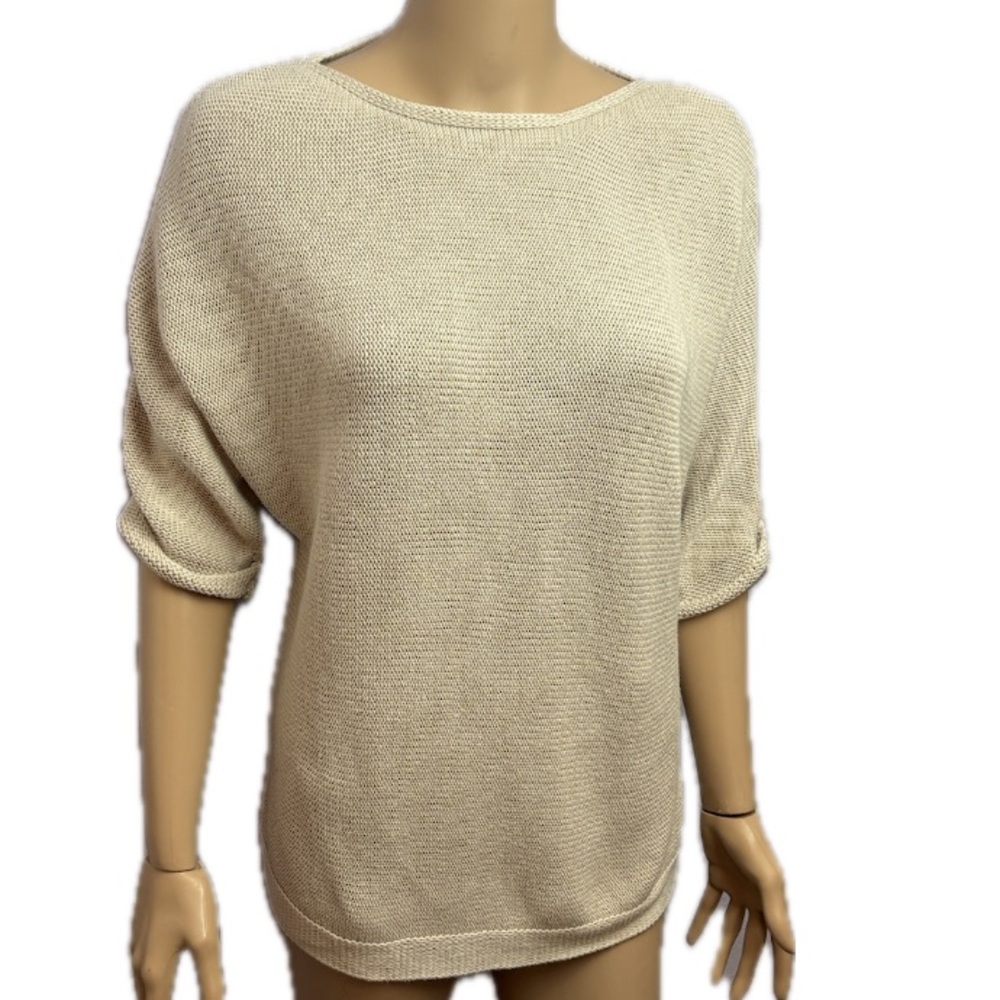 H&M Basic Cream Boat Neck Sweater